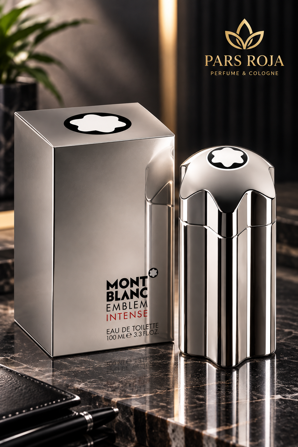 عطر ادکلن مونت بلنک امبلم اینتنس نقره ای